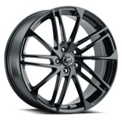 Platinum 463BK Valor 17x8 5x112 40 ET 66.6 CB Gloss Black with Clear Coat