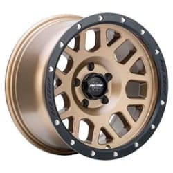 Pro Comp Series 40 Vertigo 17x9 5x127 -6 ET 83.1 CB Matte Bronze With Black Lip