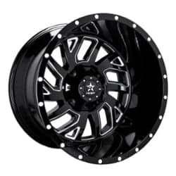 RBP Wheel 65R Glock 20x12 6x114.3 -44 ET 129 CB Gloss Black/Milled