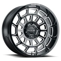 Raceline 955M Warp 20x9 6x135 18 ET 87.1 CB Black w/Milled Spokes