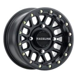 Raceline A93B Podium Beadlock 14x7 4x137 10 ET 132.5 CB Black True Beadlock