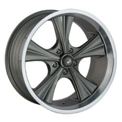 Ridler 651 20x8.5 5x120.65 0 ET 83.8 CB Gray w/Machined Lip