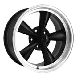 Ridler 675 17x9.5 5x114.3 -5 ET 83.8 CB Matte Black w/Machined Lip