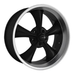 Ridler 695 22x10.5 5x115 18 ET 83.8 CB Matte Black w/Machined Lip