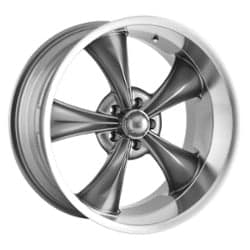 Ridler 695 17x7 5x127 0 ET 83.8 CB Gray w/ Machined Lip