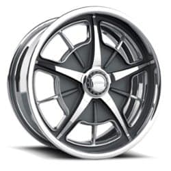 Schott Split-Window (Std Profile) 18x7 -13 to 47.62 ET 108 CB Custom Finish