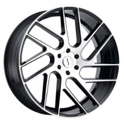 Status Juggernaut 22x9.5 5x112 35 ET 66.6 CB Gloss Black with Machined Face