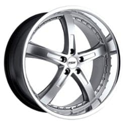 TSW Alloy Jarama 17x8 5x114.3 20 ET 76.1 CB Hyper Silver W/Mirror Cut Lip