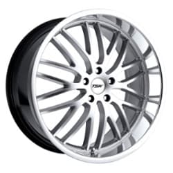 TSW Alloy Snetterton 17x8 5x110 40 ET 72.1 CB Hyper Silver W/Mirror Cut Lip