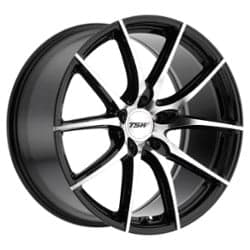 TSW Alloy Sprint 18x8.5 5x120 40 ET 76.1 CB Gloss Black W/Mirror Cut Face