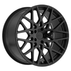 TSW Alloy Vale 20x8.5 5x114.3 30 ET 76.1 CB Double Black - Matte Black W/Gloss Black Face