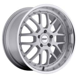 TSW Alloy Valencia 20x10 5x120 20 ET 76 CB Silver W/Mirror Cut Lip