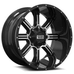 Twisted Off-Road T-21 Radar 20x10 5x114.3/5x127 -24 ET 87.1 CB Gloss Black Machined