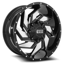 Twisted Off-Road T-24 Raptor 20x10 8x165.1 -24 ET 130.1 CB Gloss Black Machined