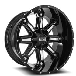 Twisted Off-Road T-23 Wraith 20x10 5x114.3/5x127 -24 ET 87.1 CB Gloss Black Machined