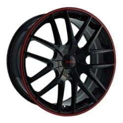 Touren TR60 3260 16x7 4x100/4x114.3 42 ET 67.1 CB Black/Red Ring