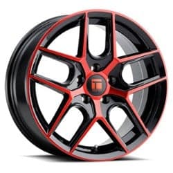 Touren TR79 3279 17x8 5x114.3 35 ET 72.56 CB Gloss Black/Red Tint