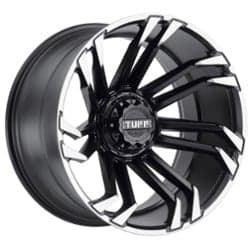 Tuff A.T. T21 20x10 5x127/5x139.7 -19 ET 78.1 CB Matte Black with Machined Flange