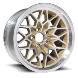 U.S. Wheel Snowflake 350 15x8 5x120.65 0 ET 70.3 CB Gold/Machine