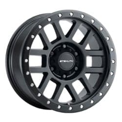 U.S. Wheel Aluminum Stealth (Series 772) Simulated Beadlock 17x8.5 5x127 0 ET 94 CB Matte Black