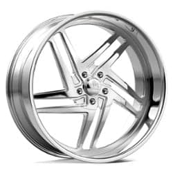 US Mags Nemesis 5 UF013 24x9 Blank 5 Lug 1 ET 72.56 CB Polished