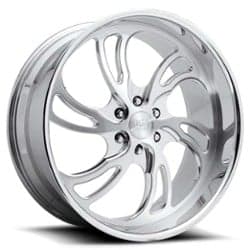 US Mags Villian 6 UF024 24x9 Blank 5 Lug 1 ET 72.56 CB Polished