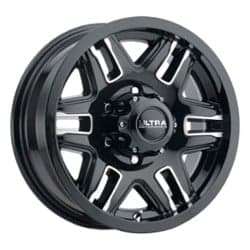 Ultra 053 Armageddon 16x6.5 8x165.1 0 ET 105 CB Gloss Black w/ Diamond Cut Accents and Clear Coat