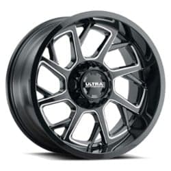 Ultra 120 Patriot 18x9 5x150 18 ET 106.1 CB Gloss Black with Milled Accents and Clear Coat