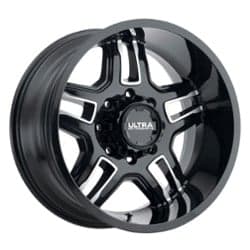 Ultra 153 Armageddon 18x9 8x165.1 1 ET 125.2 CB Gloss Black w/ Cut Accents