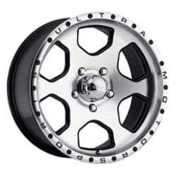 Ultra 175 Rogue 17x8 6x139.7 25 ET 78 CB Gloss Black w/ Diamond Cut Face and Clear Coat