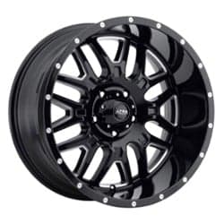 Ultra 203 Hunter 17x9 5x127 10 ET 78 CB Gloss Black with Milled Accents and Clear Coat