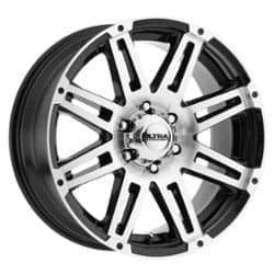 Ultra 226 Machine 17x8.5 6x139.7 12 ET 106.1 CB Gloss Black w/ Diamond Cut Face & Clear Coat