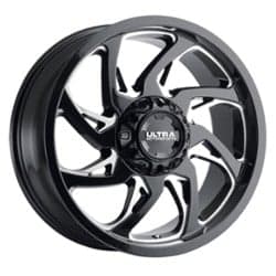 Ultra 230 Villain 17x9 6x139.7/6x135 12 ET 106.1 CB Gloss Black with Milled Accents and Clear Coat