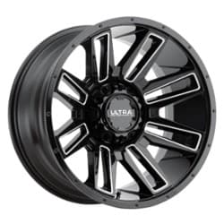 Ultra 236 Apocalypse 20x10 6x139.7/6x135 -25 ET 106.1 CB Gloss Black w/ Milled Accents and Clear Coat