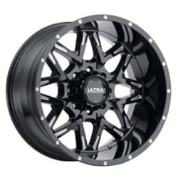 Ultra 254 Carnivore 20x9 5x139.7/5x127 1 ET 87 CB Gloss Black w/ Milled Accents