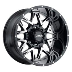 Ultra 254 Carnivore 22x12 6x139.7/6x135 -44 ET 106.1 CB Gloss Black w/ Diamond Cut Face