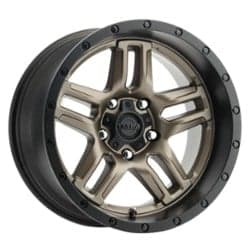 Ultra 258 Prowler Jeep Dark 17x9 5x127 -12 ET 71.5 CB Satin Bronze w/Satin Black Lip