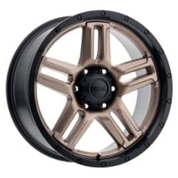 Ultra 258 Prowler Truck Dark 17x9 5x127 12 ET 78 CB Satin Bronze w/Satin Black Lip