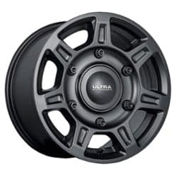 Ultra 450 Super Single 16x8.5 6x205 55 ET 161.1 CB Satin Black with Satin Clear-Coat