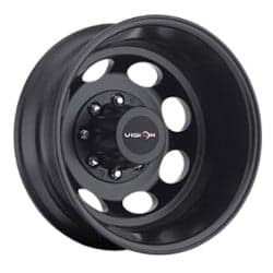 Vision 181NR Hauler Duallie Rear 19.5x6.75 8x170 -143 ET 125.2 CB Matte Black