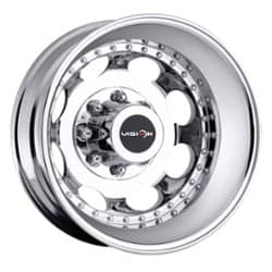 Vision 181 Hauler Duallie Rear 19.5x6.75 8x165.1 -143 ET 116.7 CB Chrome