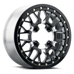 Vision 346BL Storm ATV 15x6 4x136 50.6 ET 110.5 CB Black Milled