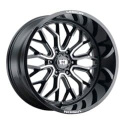 Vision 402 Riot 18x9 8x180 12 ET 124.2 CB Gloss Black Machined Face