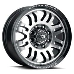 Vision 409 Inferno 17x9 6x120 12 ET 67.1 CB Gloss Black Machined Face