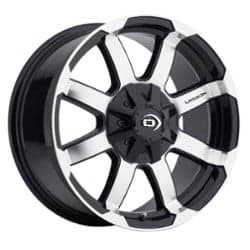 Vision 413 Valor 15x7.5 5x114.3/5x127 -12 ET 83 CB Gloss Black Machined Face