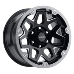 Vision Se7En 18x9 5x114.3 12 ET 83 CB Gloss Black Milled Spoke