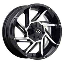 Vision 422 Prowler 20x12 5x114.3 -51 ET 83 CB Gloss Black Machined Face