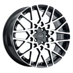 Vision 474 Recoil 17x8 5x112 38 ET 73.1 CB Gloss Black Machined Face