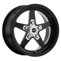 Vision Sport Star Ii 17x4.5 5x120 -24 ET 83.1 CB Gloss Black with Milled Center