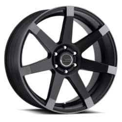 Vision 9042 Sultan 24x9.5 5x120 15 ET 74.1 CB Matte Black w/Anthracite Spoke Ends